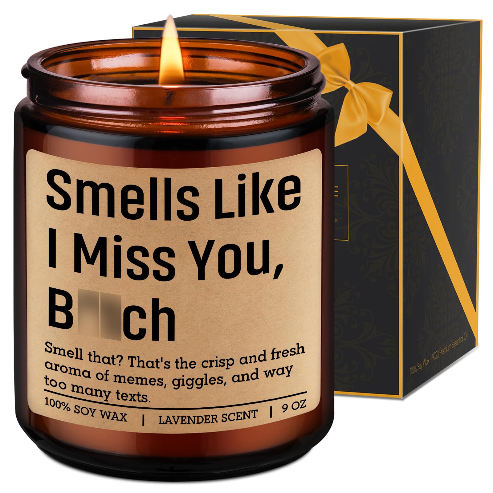 LEADO Scented Candle - Long Distance Gifts, I Miss You Gifts for Women, Her, Him, Best Friend - Long Distance Friendship, Moving Away, Going Away, Mothers Day, Birthday Present for Bestie, BFF, Sister